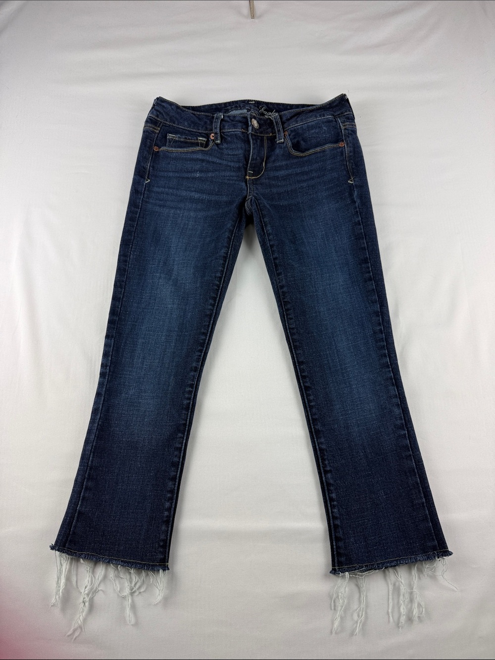 American Eagle Skinny Kick Jeans Sequin Back Pockets Women's Size 4